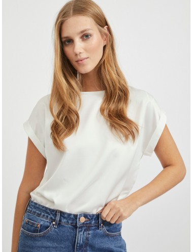 Blusa satén VIELLETTE blanco