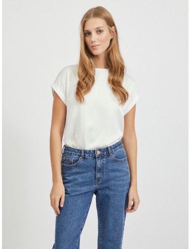 Blusa satén VIELLETTE blanco