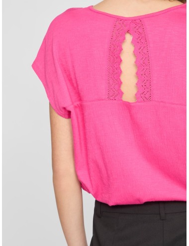 Camiseta encaje VISYMA rosa