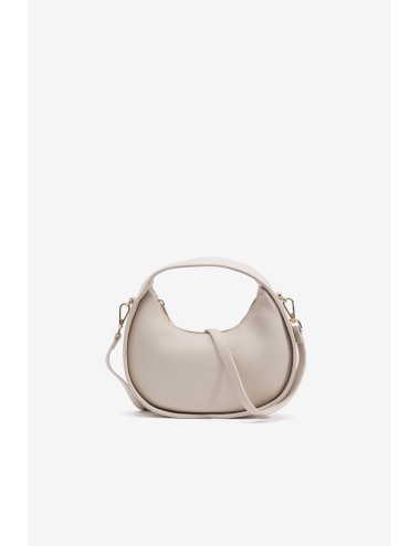 Bolso media luna beige