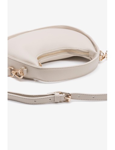 Bolso media luna beige