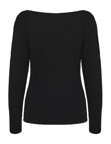 Camiseta textura MARGITA negro