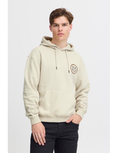 Sudadera smiley beige