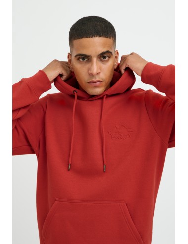 Sudadera relieve rojo