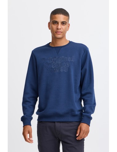 Sudadera bordado azul