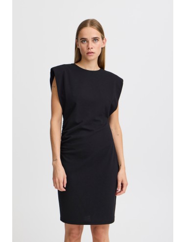 Vestido drapeado MITINE negro