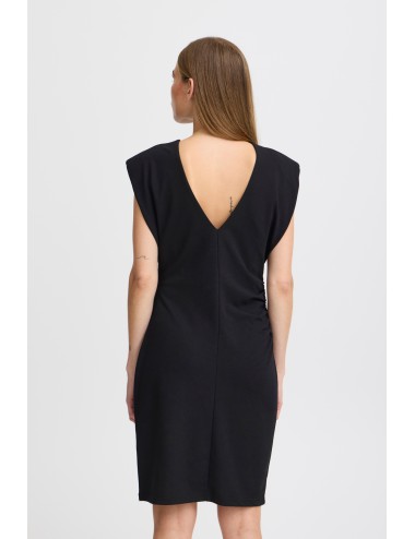 Vestido drapeado MITINE negro