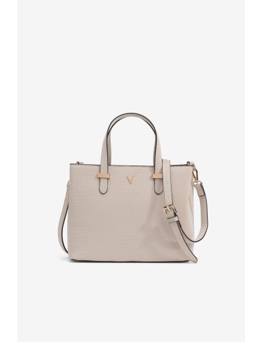 Bolso city cocodrilo beige