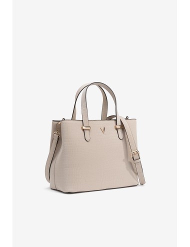 Bolso city cocodrilo beige