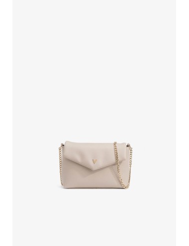 Bolso acolchado beige