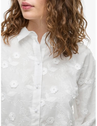 Camisa bordada VISIMONE blanco