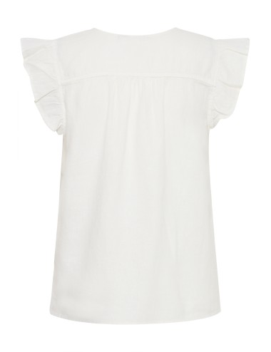 Blusa volante LINNO blanco