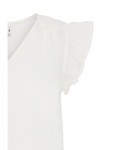 Blusa volante LINNO blanco