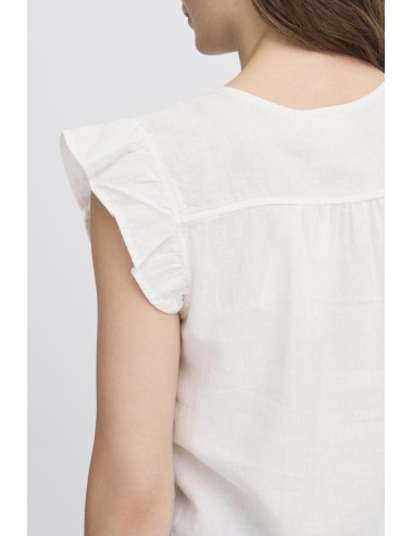 Blusa volante LINNO blanco