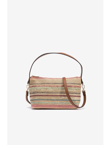 Bolso rafia multicolor