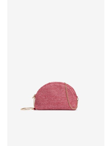 Bolso rafia rosa