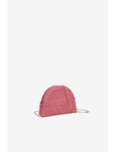 Bolso rafia rosa
