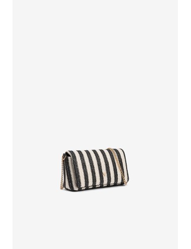 Bolso rafia rayas