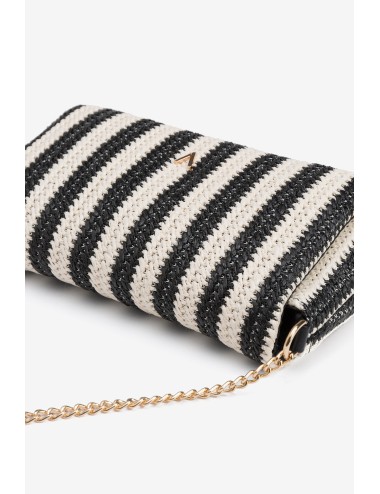 Bolso rafia rayas